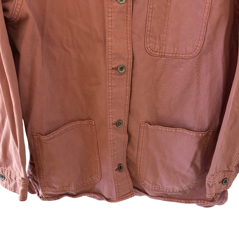 Old Navy Utility Jacket Shacket Pink Rose Large - Picture 4 of 14